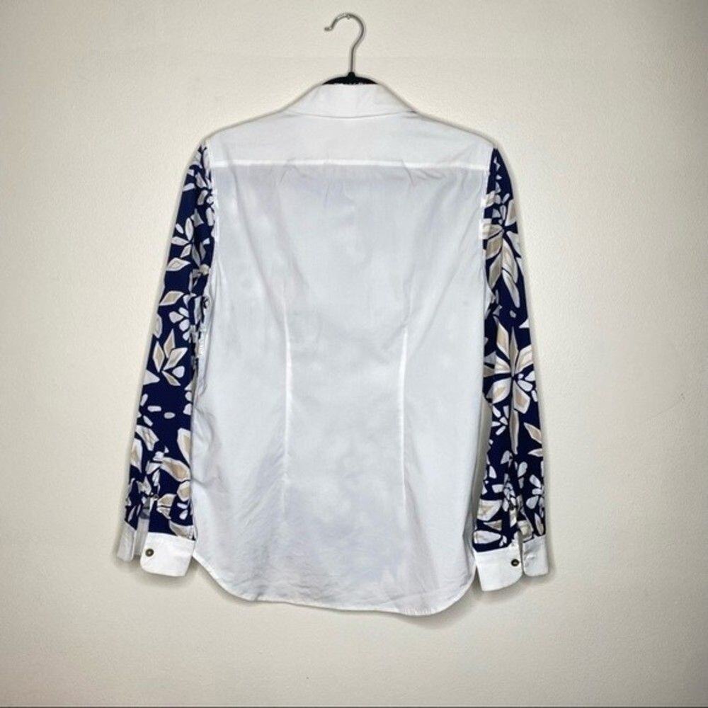 Diane Von Furstenburg Button Down Pattern Geometr… - image 6